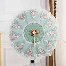 Electric fan cover Floor-standing lace fan dust cover All-inclusive fabric electric fan sleeve round ceiling fan protection cover