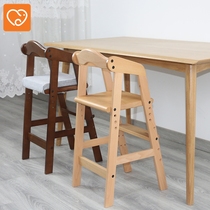 Japanese SUPREMEBOY Beech Childrens Dining Chair Big Baby Dining Seat Adjustable Lifting Home High Chair