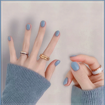 Nail Polish women 2021 new color summer white haze gray blue free roast fast dry lasting lasting peeling tear ice through