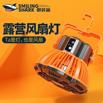 Fan camping light outdoor tent light hanging long battery life LED charging horse lantern camping equipment supplies