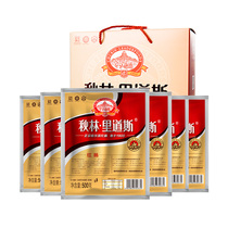Qiu Lin Li Daos authentic Harbin red sausage gift box 500g * 6 bags northeast specialty snacks instant snacks