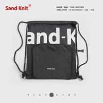 Sports and fitness basketball canvas corset pocket drawstring backpack trendy letter print Travel storage can be customized