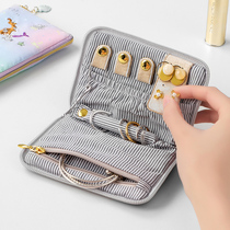 Travel Portable Folding Jewelry Bag Storage Bag Japanese Ring Earring Necklace Storage Box Mini Small Portable