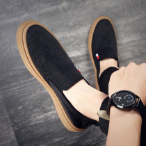 Men's lucky shoes 2021 autumn and summer new breathable Joker one pedal casual lazy shoes trend deodorant canvas shoes
