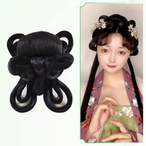 Lig costume Hanfu wig bun Female Song system Ming system flower bun Film and television studio shooting outing photo cos