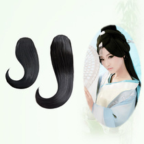Liger costume styling wig thickened long oblique bangs retro photo studio shooting Liu Hai film extended straight hair Liu Hai film
