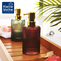 Kleine Wolke imported glass hand wash bottle empty bottle shampoo bottle press bottle bath dew packing bottle