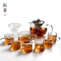 Heat Resistant Thickening Fair Cup Tea Leak Suit Glass Tea Sub tea Tea Fu Tea Utensils Tea Sea Domestic Public Cup Big