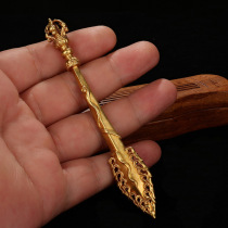 Tibetan offering Buddha pure bronze Manjushri Bodhisattva wisdom sword hanging ornament pendant magic vessel vajra pestle Nepalese pure craftsmanship