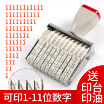 Simple manual coding machine sent to the printing table printing oil mobile phone number adjustable date digital telephone number Seal month month day 0-9 Rotary printing large price roller small number production date