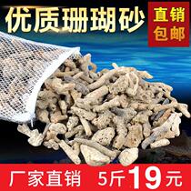 Coral bone fish tank filter material high quality coral sand coral stone broken coral bone mesh bag aquarium fish pond filter wish set