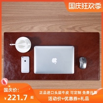 Head layer cowhide table leather computer pad oversized mouse pad thick office leather pad desk pad desk pad