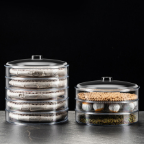 Puer tea cake rack transparent moisture-proof sealed tea cake storage box display rack white tea tank storage tank packaging gift box