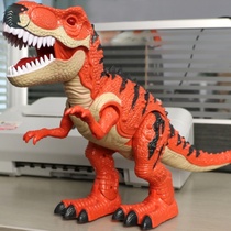  T-rex toy dinosaur simulation luminous electric screaming and walking animals will lay eggs and project models