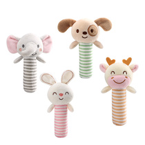 Baby 0-1 years old hand-grasping fabric plush rattles can bite to soothe bedbells Newborn babies pinch to call educational toys