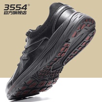 3554 black running shoes mens sports shock absorption ultra-light running shoes womens fire work shoes running shoes rubber shoes