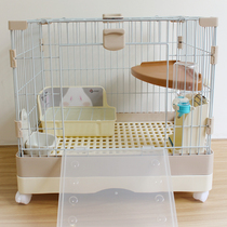 Small midsize rabbit cage rabbit cage drawer-type pet indoor home Dutch pig geranium Dragon Cat Supplies Furniture