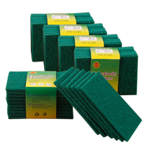 Kitchen rag strong decontamination does not occupy oil dishwashing towel double-sided sponge wipe square non-hair white clean cloth 40 pieces