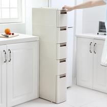  18cm Crevice drawer storage cabinet Narrow kitchen refrigerator storage shelf Floor-to-ceiling bathroom crevice storage cabinet