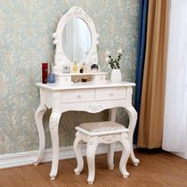 European-style dressing table table Bedroom net celebrity ins dressing table Modern minimalist princess dressing table small apartment makeup cabinet