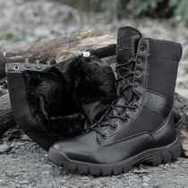 Combat boots Mens winter high-top special forces combat boots Ultra-light non-slip tactical boots Velvet flying boots women