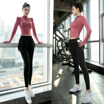 Yoga clothing autumn and winter Net red professional high-end sexy fashion morning running fast running gym sports suit women