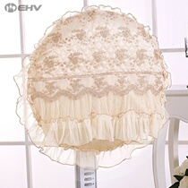 European round floor-standing electric fan cover dust cover small sun table fan cover household fabric lace protective cover