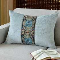 Chinese Mahogany sofa pillow cover Household living room large pillow with core Taishi chair cushion Bedside waist back simple
