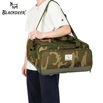  Black deer outdoor equipment storage bag Picnic bag Stove set Pot cookware tableware Kitchenware Portable camouflage shoulder bag