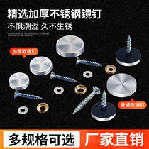 Mirror Nails Stainless Steel Glass Furnishing Nails Advertising Nail Acrylic Stainless Steel Flat Billboard Decoration Fixing Nails