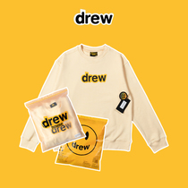 DREW HOUSE MASCOT smiley face Ouyang Nana men and women couples with the same letter cream yellow long sleeve sweater