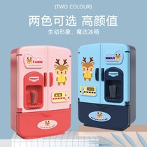 Childrens house simulation small appliance cabinet refrigerator 3-6 year old girl playing home educational toy set