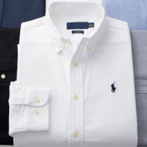 Paul Polo advanced sense Oxford textile warm shirt men long sleeve autumn and winter trend business non-iron dress