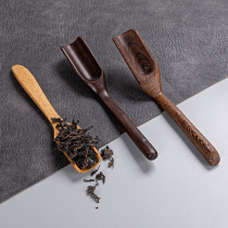 Tea spoon tea shovel single wooden tea set teaspoon spoon tool small tea take tea spoon measure teaspoon