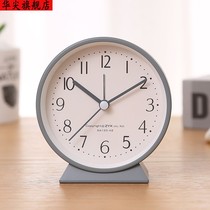 Minimalist alarm clock table for primary and secondary school students dormitory night light bedroom mute cute female study