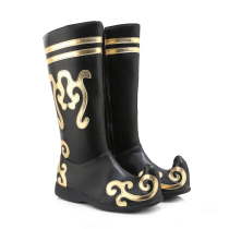 Tibetan dance dance boots Mens shoes low-heeled dance boots Stage performance performance shoes Ethnic minority dance riding boots