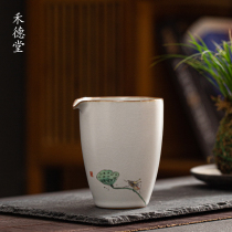 Hedetang Ru kiln gongdo Cup kung fu tea set household ceramic tea tea tea cup tea ceremony accessories