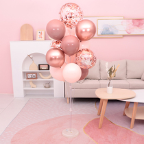 Macaron balloon luminous column ground floating table floating engagement wedding banquet birthday decoration scene layout Net red wedding room set