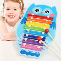 Childrens baby Xylophone octave percussion instrument Music toy Baby early education puzzle 1 male and female children 3 years old