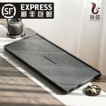 Household Wujin stone tea tray Stone head tea table tea sea tea tray Whole piece of natural stone size tea tray can be customized
