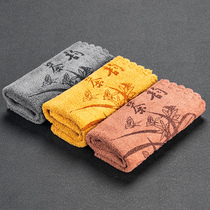Tea towel tea cloth absorbent and thickened tea set towel tea table tea table tea ceremony accessories Zen pot special rag high-end