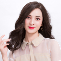 Xiuyi wig Womens long hair natural partial real hair hand-woven large curly hair Real hair mother full head wig set