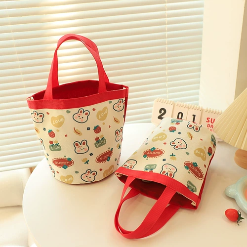 Вместительная и большая мультяшная сумка, картхолдер, шоппер, оригинальный ланч-бокс, подарок на день рождения, сумка для еды