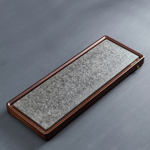  Qin Chuwu Jinshi tea tray Household large whole stone tea table Kung Fu tea set Bamboo tray drainage and water storage