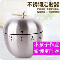 New Cute Alarm Clock Reminder Apple Timer Stainless Steel Silver Chef Alarm Tomato Kitchen