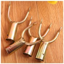 Sakurazhi metal clothes fork rod Clothes fork head support clothes pole Clothes fork clothes drying rod joint clothes drying fork head inner diameter 2cm