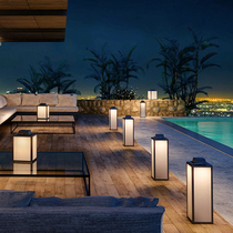 Courtyard lamp Outdoor lamp Home Outdoor Garden Solar Solar Straw Terrace Lamp Landscape Decoration Table Lamp Charging hand lamp