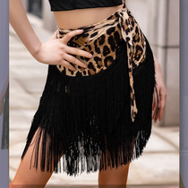 2021 summer new Latin dance skirt adult new hip scarf National Standard Dance Dance Fringe towel A2