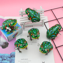 Childrens chain iron frog clockwork toy after 8090 classic nostalgic winding jumping frog bouncing animal baby