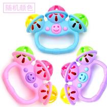 Hand holding early education bed Bell children newborn baby newborn baby toy perception girl boy baby